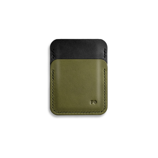 Carteira Slim Preto + Musgo