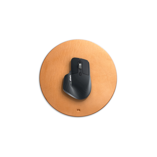 MousePad de couro redondo - Novo